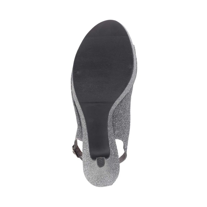 Mochi Women Gun-Metal Party Sandals (SKU: 34-193-29-36)