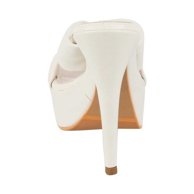 Mochi Women Beige Party Slip Ons (SKU: 34-194-20-36)