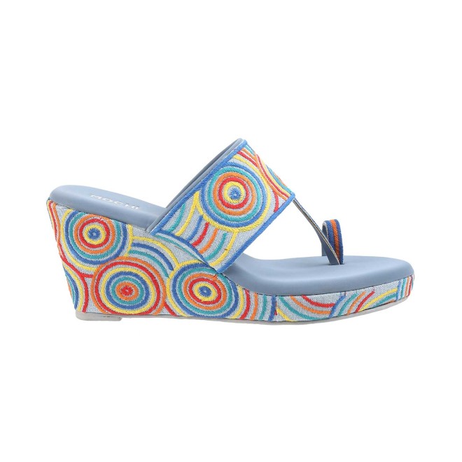Mochi Women Blue Ethnic Sandals (SKU: 34-197-45-36)
