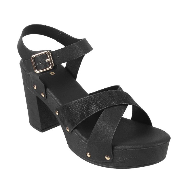 Mochi Women Black Casual Sandals (SKU: 34-224-11-36)