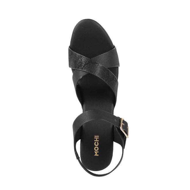 Mochi Women Black Casual Sandals (SKU: 34-224-11-36)