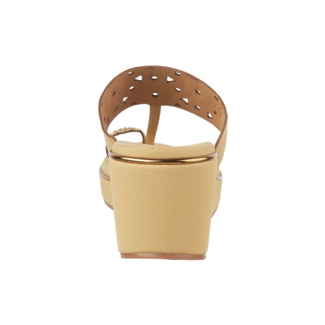 Mochi Women Beige Casual Slippers (SKU: 34-238-20-39)