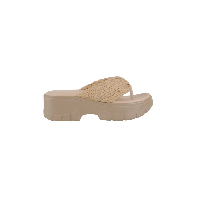 Mochi Women Beige Casual Slip Ons (SKU: 34-240-20-39)