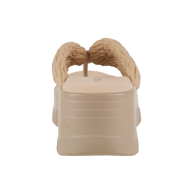 Mochi Women Beige Casual Slip Ons (SKU: 34-240-20-39)