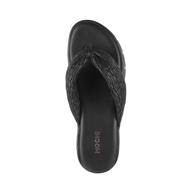 Mochi Women Black Casual Slip Ons (SKU: 34-240-11-37)