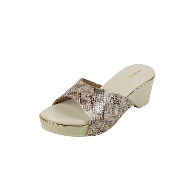Mochi Women Beige Casual Slip Ons (SKU: 34-245-20-36)