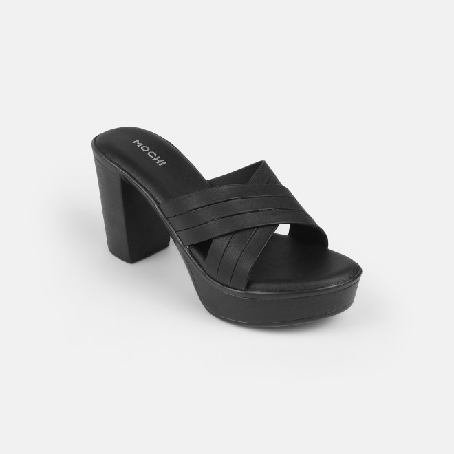 Mochi Women Black Casual Slip Ons (SKU: 34-250-11-39)