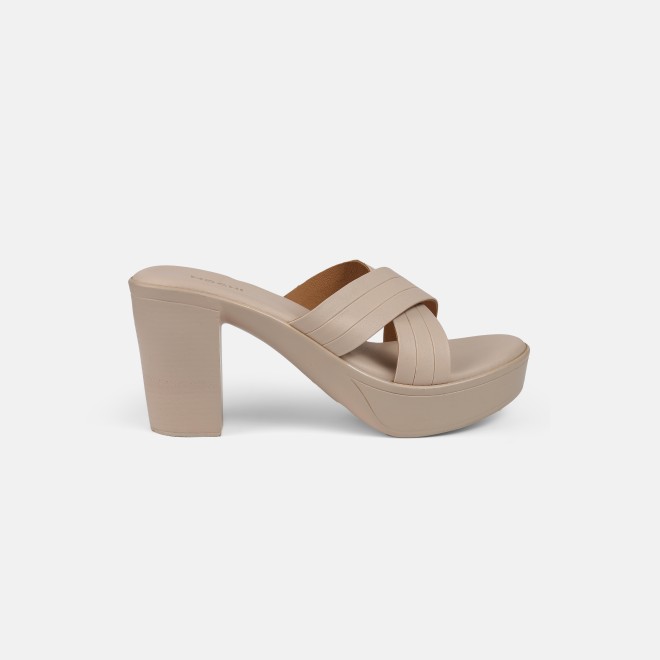 Mochi Women Beige Casual Slip Ons (SKU: 34-250-20-39)