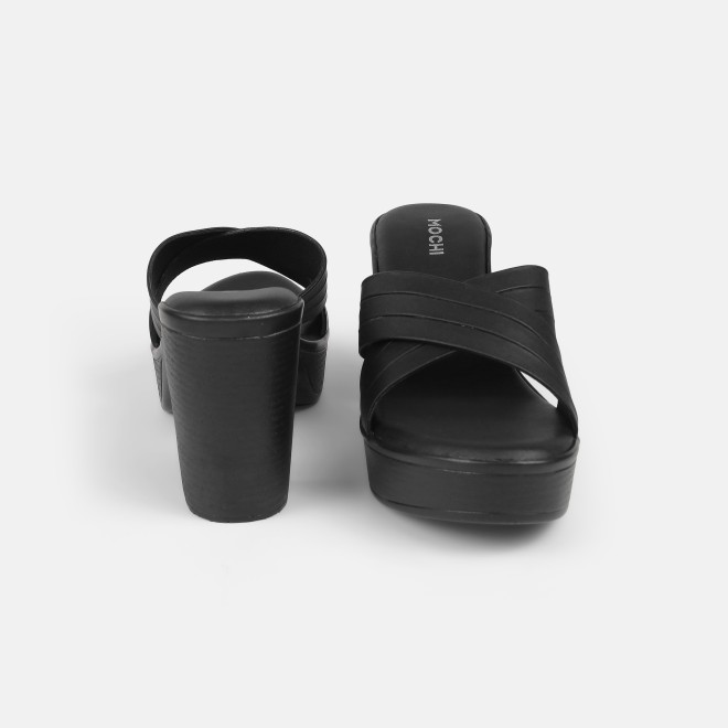 Mochi Women Black Casual Slip Ons (SKU: 34-250-11-39)