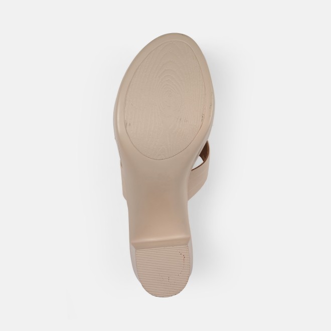 Mochi Women Beige Casual Slip Ons (SKU: 34-250-20-39)
