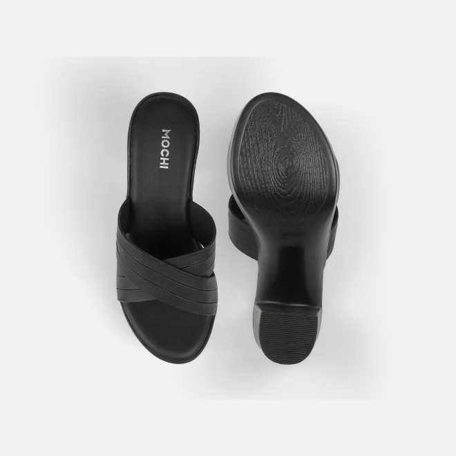 Mochi Women Black Casual Slip Ons (SKU: 34-250-11-39)