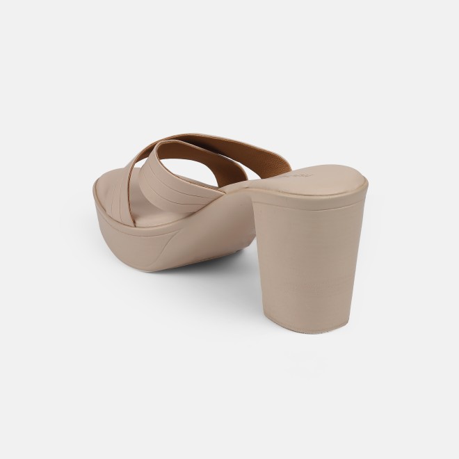 Mochi Women Beige Casual Slip Ons (SKU: 34-250-20-39)