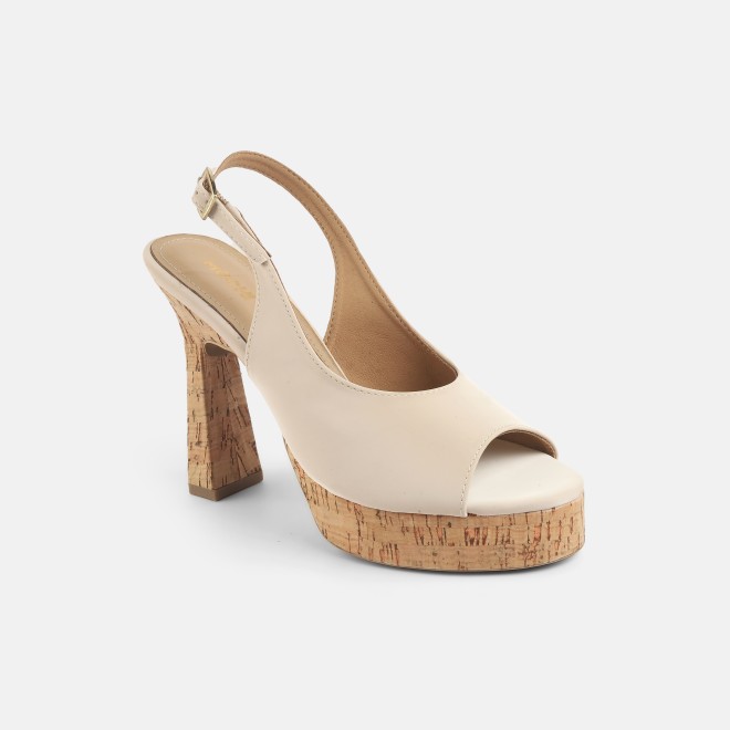 Mochi Women Beige Casual Sandals