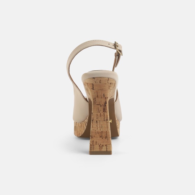 Mochi Women Beige Casual Sandals (SKU: 34-253-20-39)