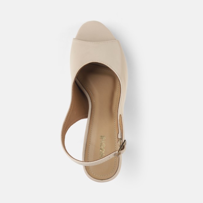 Mochi Women Beige Casual Sandals (SKU: 34-253-20-39)