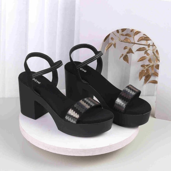 Mochi Women Black Casual Sandals (SKU: 34-272-11-36)