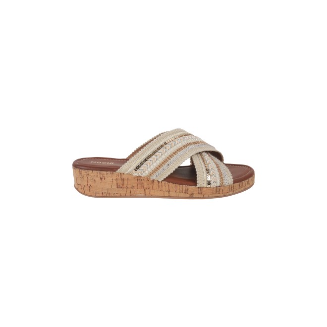 Mochi Women Gold Ethnic Slip Ons (SKU: 34-281-15-36)