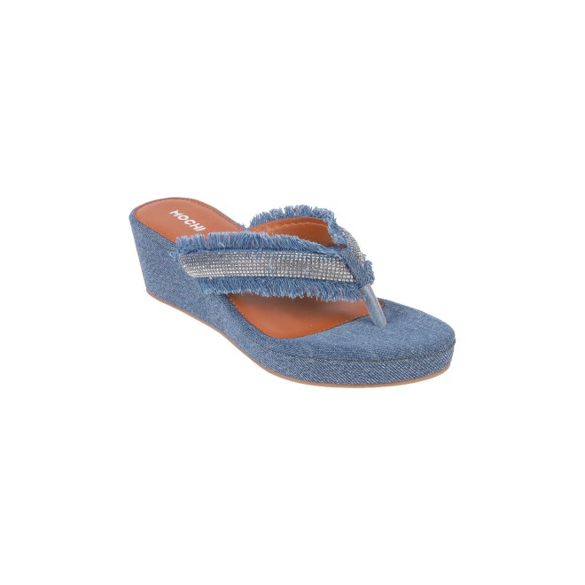 Mochi Women Blue Casual Slippers (SKU: 34-305-45-38)