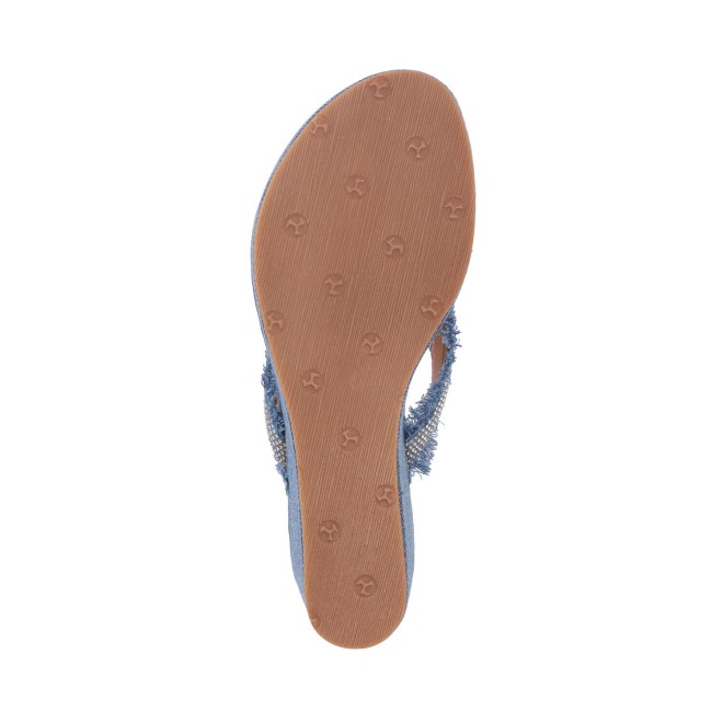 Mochi Women Blue Casual Slippers (SKU: 34-305-45-38)