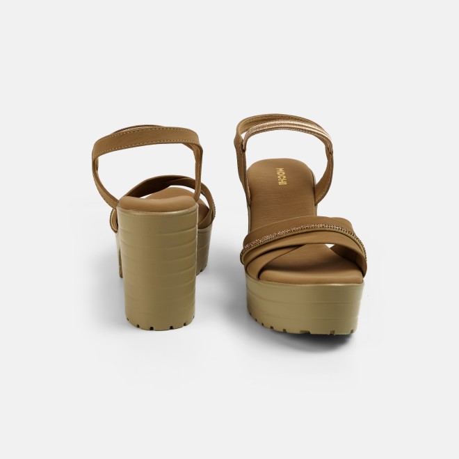 Mochi Women Beige-red Casual Sandals (SKU: 34-311-89-36)