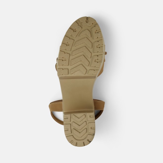 Mochi Women Beige-red Casual Sandals (SKU: 34-311-89-36)