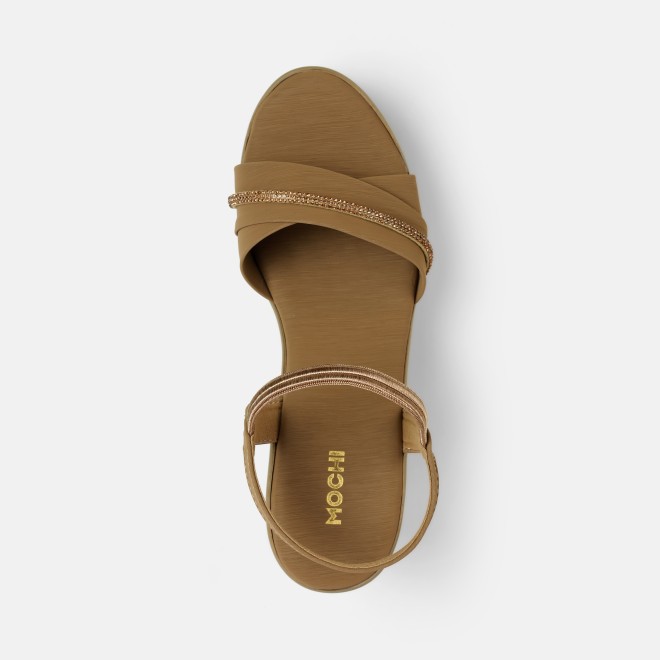 Mochi Women Beige-red Casual Sandals (SKU: 34-311-89-36)
