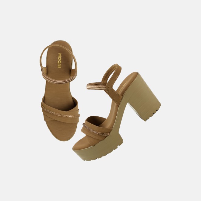 Mochi Women Beige-red Casual Sandals (SKU: 34-311-89-36)