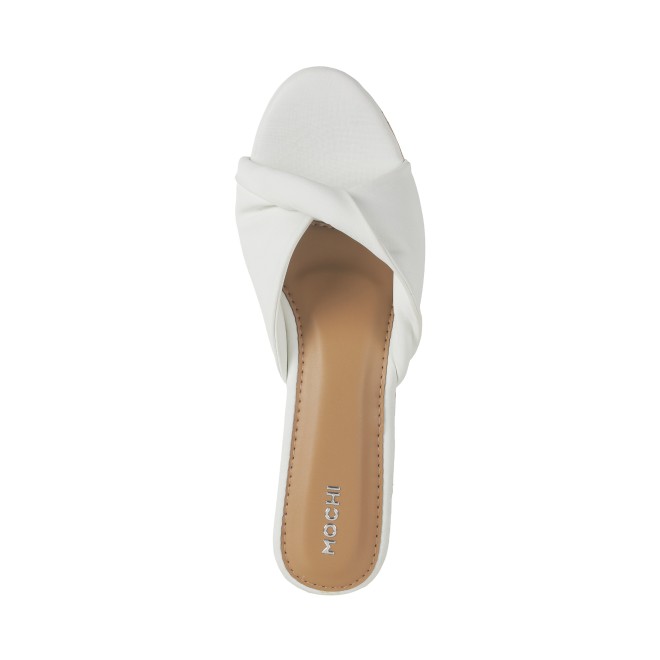 Mochi Women White Casual Slip Ons (SKU: 34-349-16-37)