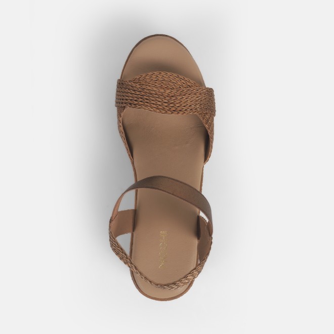 Mochi Women Antique-Gold Casual Sandals (SKU: 34-351-28-40)