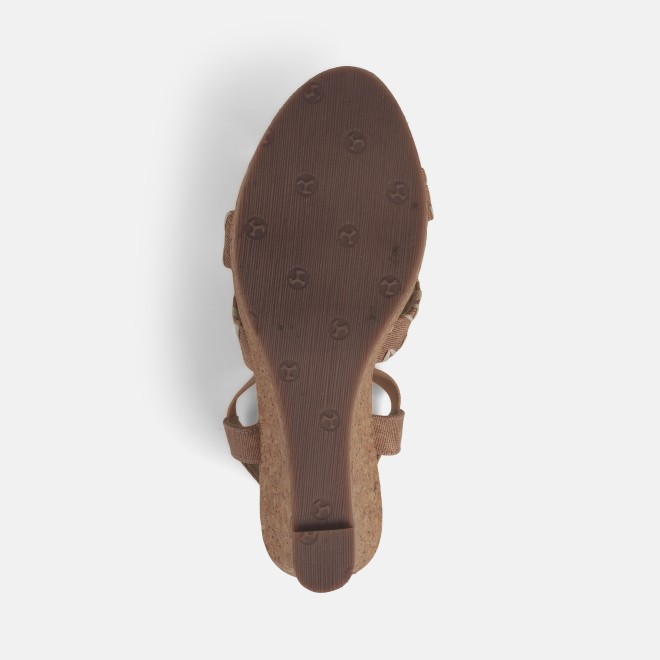 Mochi Women Beige Casual Sandals (SKU: 34-354-20-36)