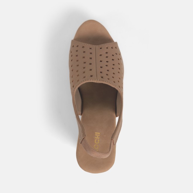 Mochi Women Beige Casual Sandals (SKU: 34-355-20-36)