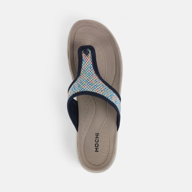 Mochi Women Blue Casual Slippers (SKU: 34-359-45-36)
