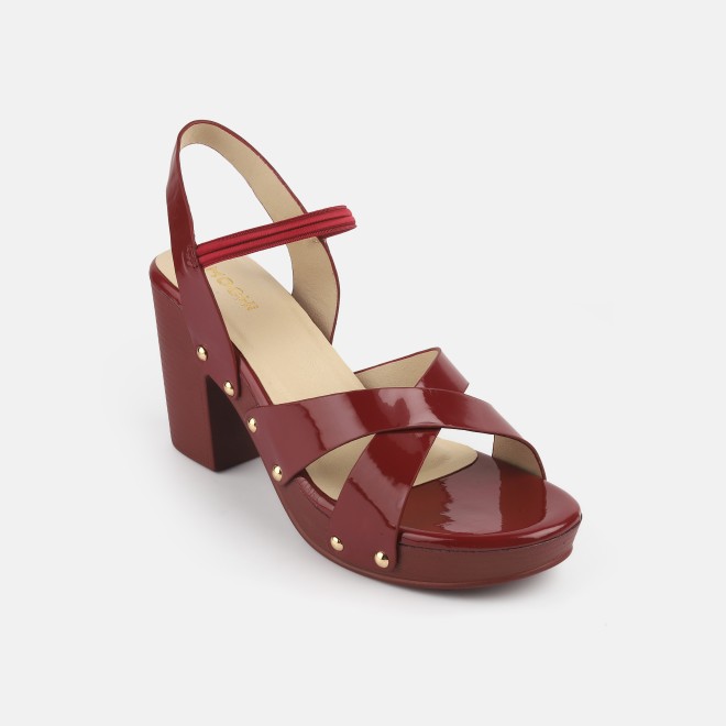 Mochi Women Wine Casual Sandals (SKU: 34-362-58-36)