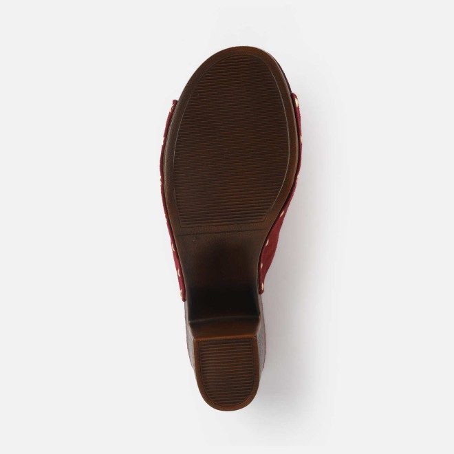 Mochi Women Red Casual Slippers (SKU: 34-363-18-39)