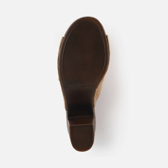 Mochi Women Beige Casual Slippers (SKU: 34-363-20-39)