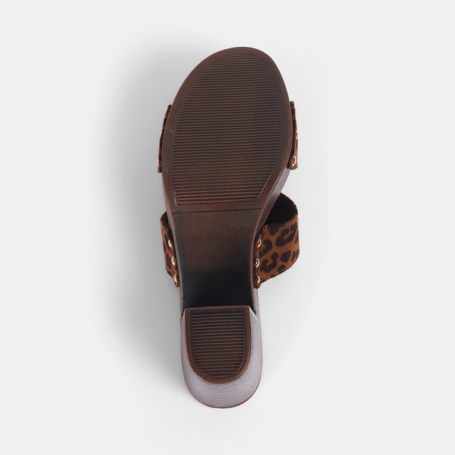 Mochi Women Tan Casual Slip Ons (SKU: 34-364-23-37)
