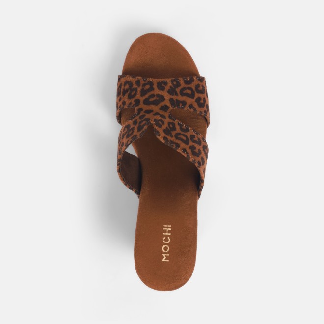 Mochi Women Tan Casual Slip Ons (SKU: 34-364-23-37)