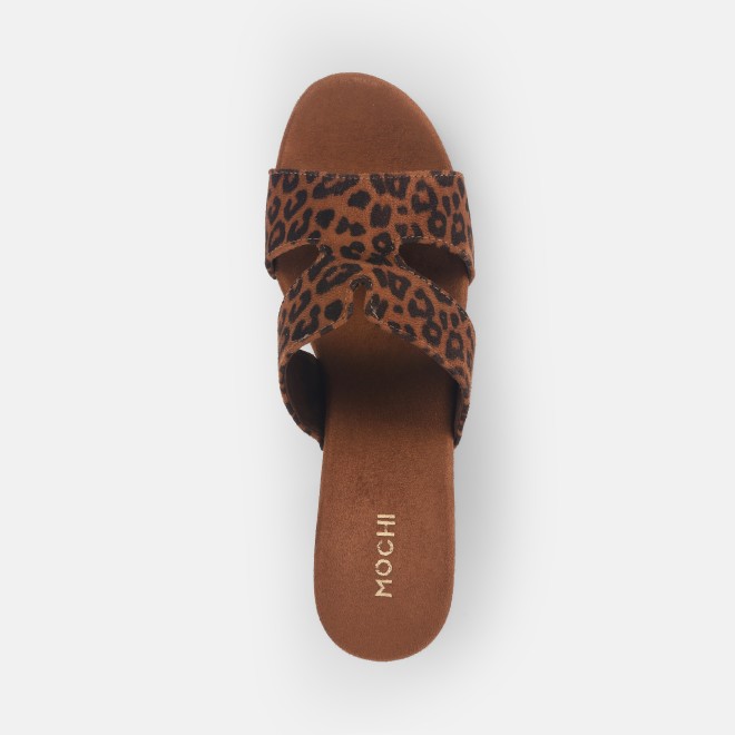 Mochi Women Tan Casual Slip Ons (SKU: 34-364-23-37)