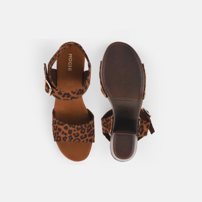 Mochi Women Tan Casual Sandals (SKU: 34-365-23-36)