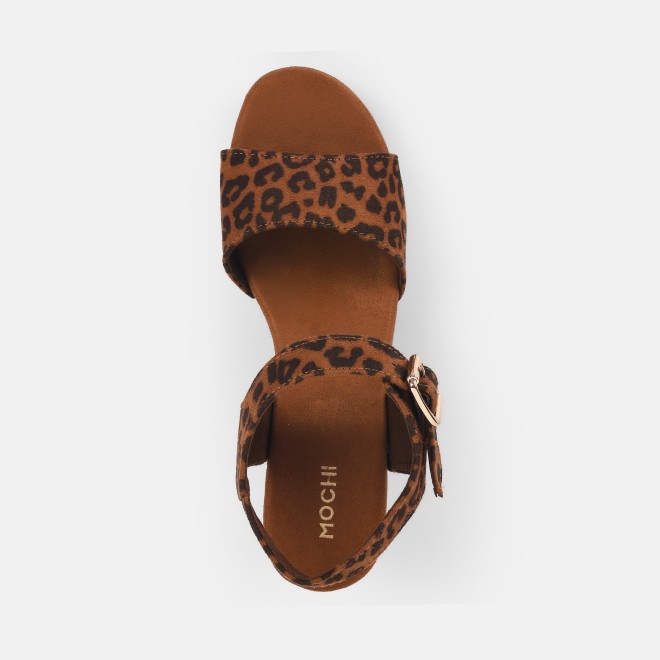 Mochi Women Tan Casual Sandals (SKU: 34-365-23-36)