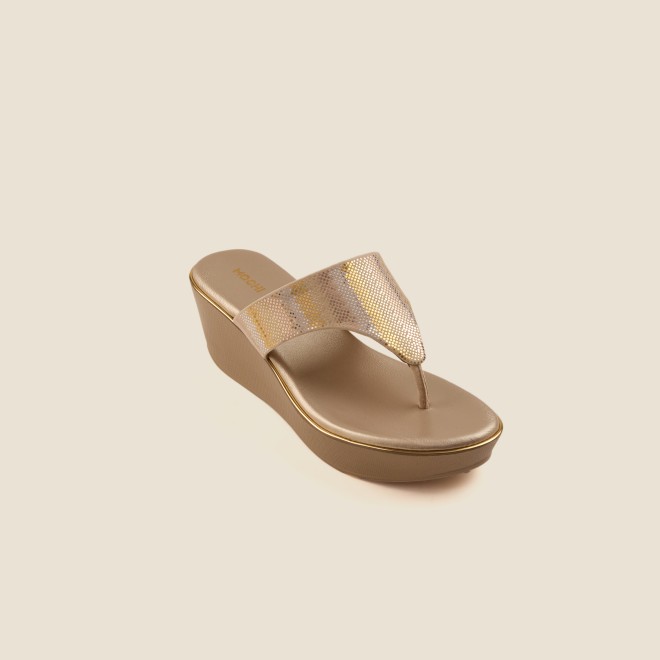 Mochi Women Gold Casual Slip Ons (SKU: 34-377-15-36)