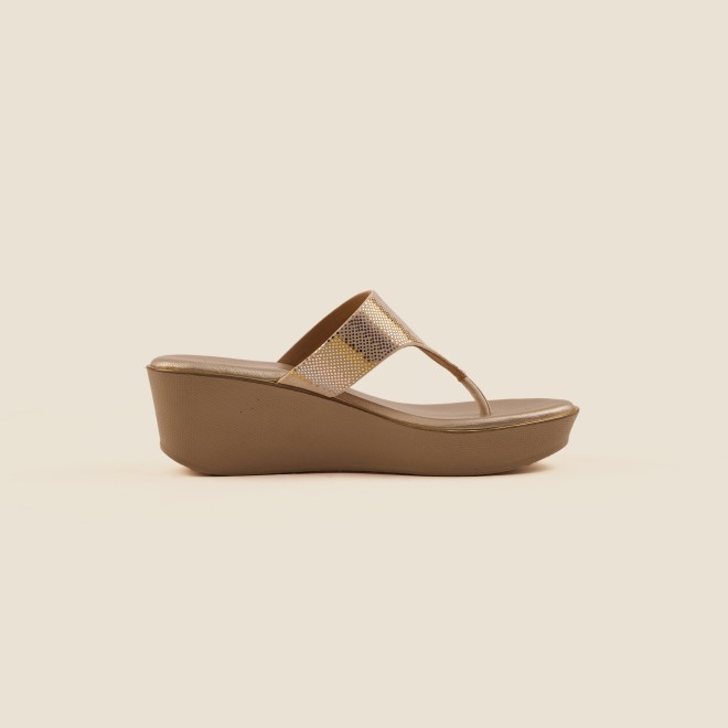 Mochi Women Gold Casual Slip Ons (SKU: 34-377-15-36)