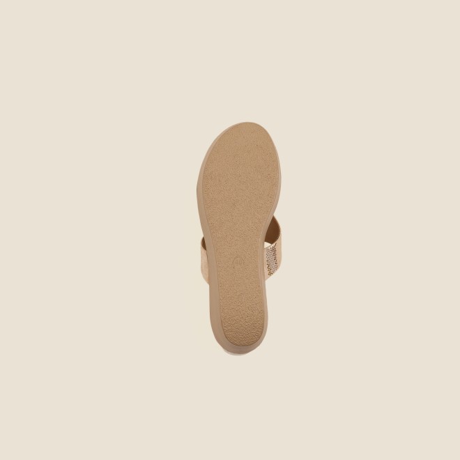 Mochi Women Gold Casual Slip Ons (SKU: 34-377-15-36)