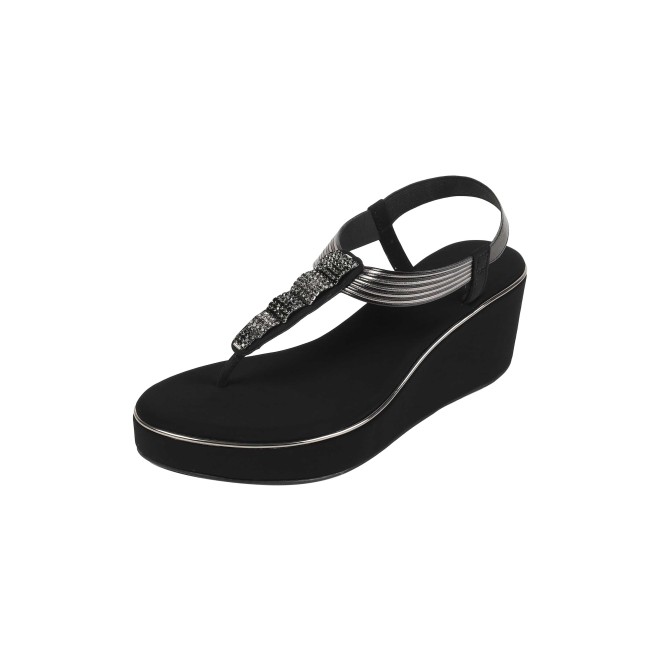 Mochi Women Black Casual Sandals (SKU: 34-382-11-36)