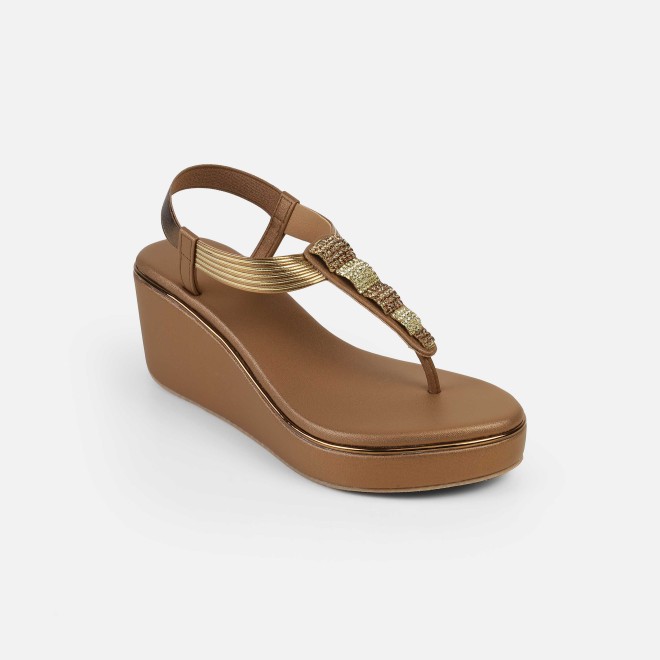 Mochi Women Antic-gold Casual Sandals (SKU: 34-382-28-36)