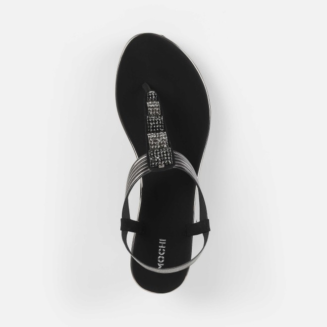 Mochi Women Black Casual Sandals (SKU: 34-382-11-36)