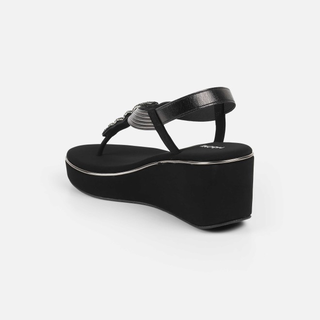 Mochi Women Black Casual Sandals (SKU: 34-382-11-36)