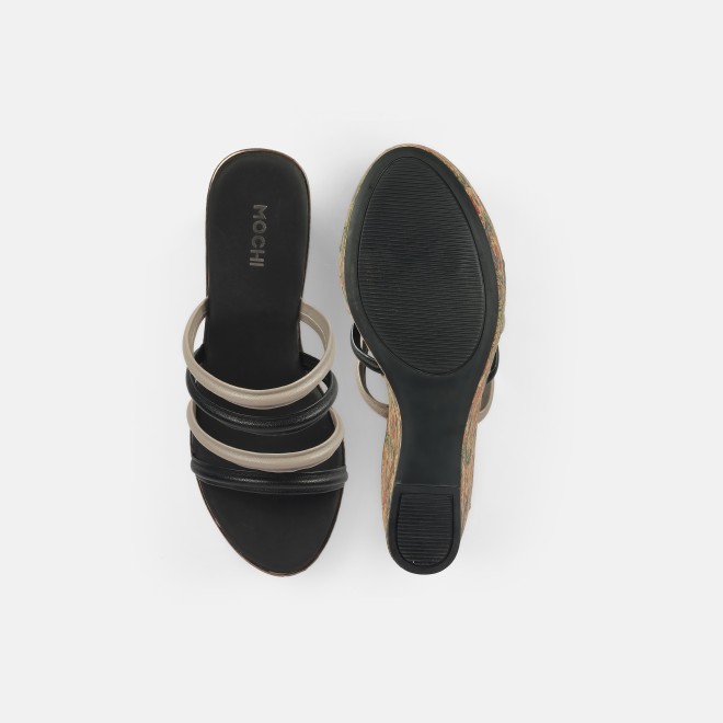 Mochi Women Black Casual Slip Ons (SKU: 34-390-11-37)