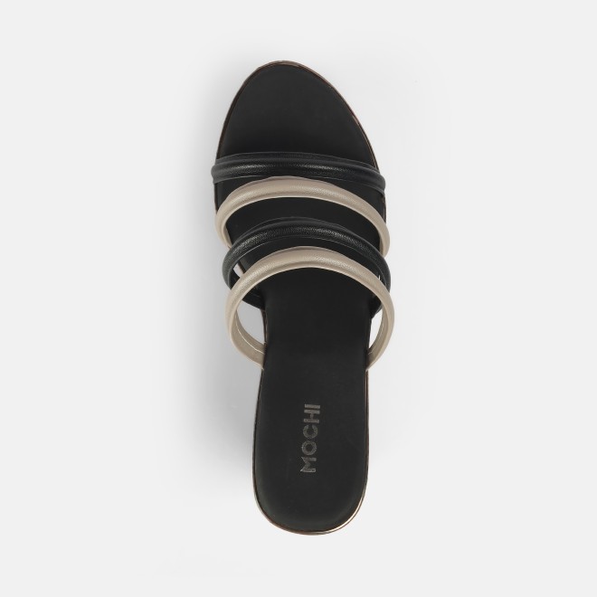 Mochi Women Black Casual Slip Ons (SKU: 34-390-11-37)