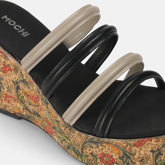 Mochi Women Black Casual Slip Ons (SKU: 34-390-11-37)